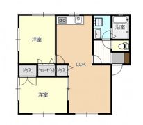 ヴェルソー中筋B棟の間取り画像