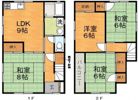沖本貸家 Aの間取り画像