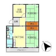 白岳コーポラスの間取り画像