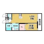 リアコート関大前Ⅱの間取り画像