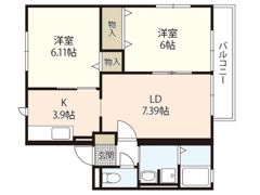 WOODFIELDⅠの間取り画像