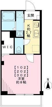 サウスクリーク大鳥居の間取り画像