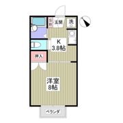 鼻高フラットAの間取り画像