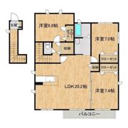 つくばみらい市陽光台住宅の間取り画像