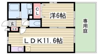 リビングⅠの間取り画像