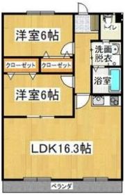 明宝マンションの間取り画像