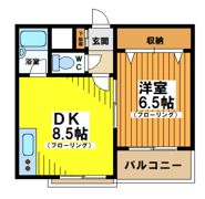 クレール代々木上原の間取り画像
