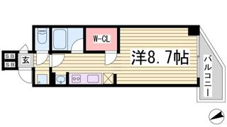 アスヴェル神戸元町海岸通の間取り画像