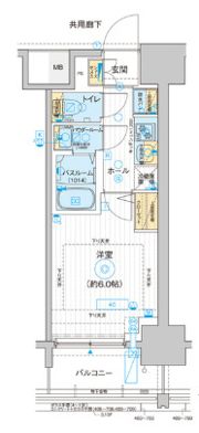 エスタート品川南大井の間取り画像