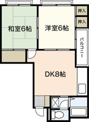 パルコパールⅠの間取り画像