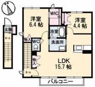 シャーメゾン空港通り A棟の間取り画像