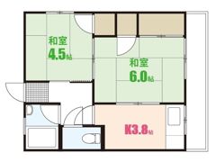 津田コーポの間取り画像