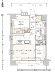 クリオラベルヴィ三鷹グランクラスの間取り画像