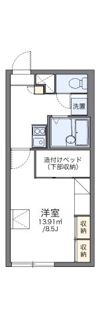 レオパレスラフェスタBの間取り画像