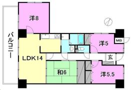 サーパス衣山壱番館の間取り画像