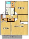 ル・クレールやつえの間取り画像