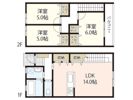 カシリア井口 Bの間取り画像