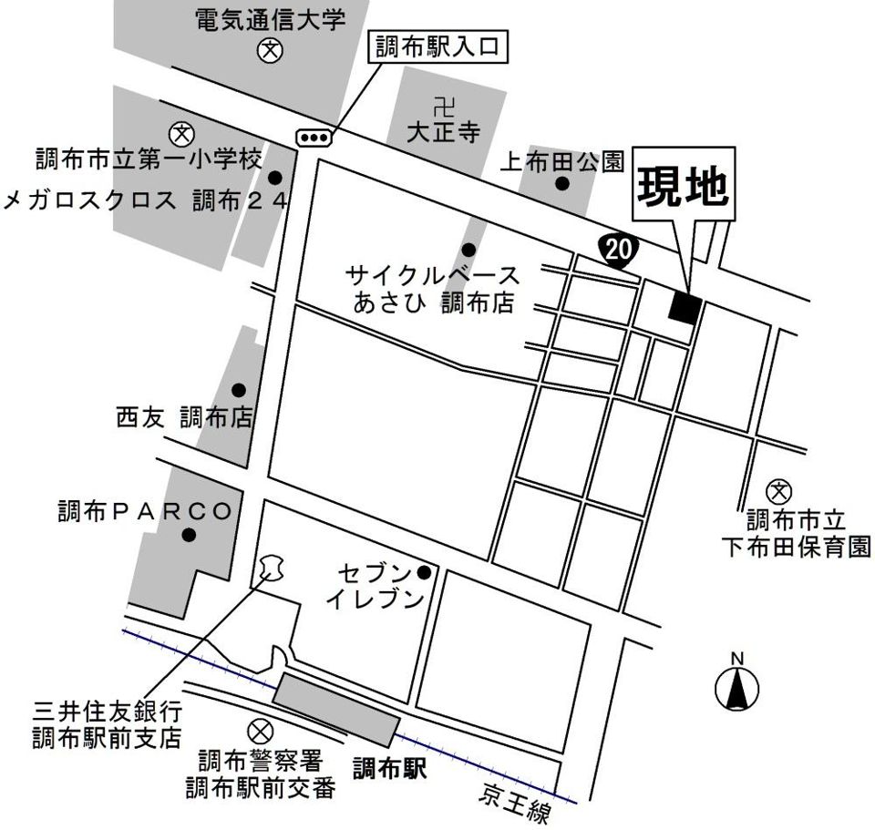 近くに施設あり
