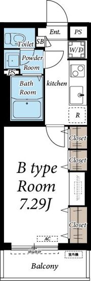 ヴィラ船橋の間取り画像