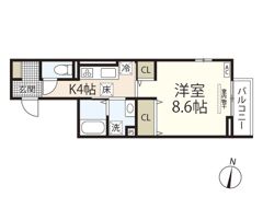 D-ROOM高須2丁目 B棟の間取り画像