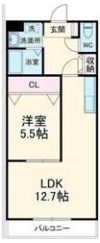 ガーデンコート六軒の間取り画像