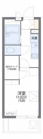 レオパレスひご坪井の間取り画像