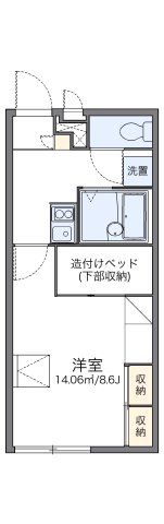 レオパレスメゾンこなん Ⅱの間取り画像