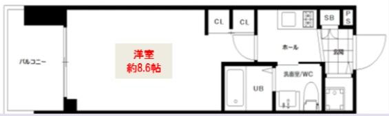 エステムプラザ梅田・中崎町Ⅲツインマークスノースレジデンスの間取り画像