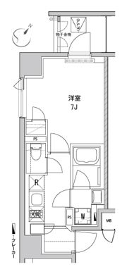 アヴァンテ勝どきの間取り画像