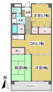 ひばりが丘シティプラザの間取り画像