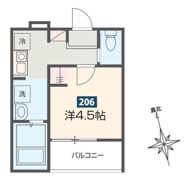 MELDIA南浦和Ⅲの間取り画像