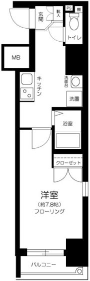 メインステージカテリーナ恵比寿駅前の間取り画像