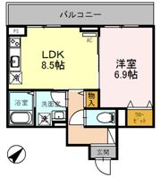 ナッツテラス神戸の間取り画像