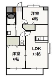 プレジール奥田の間取り画像