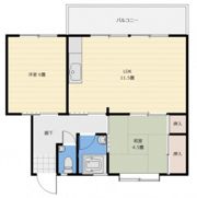 鈴が台団地分譲住宅F棟（鈴が台マンションF棟）の間取り画像