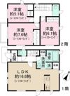 さいたま市緑区芝原戸建賃貸 Bの間取り画像