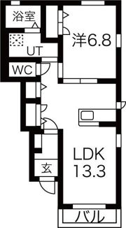ブランメゾンの間取り画像