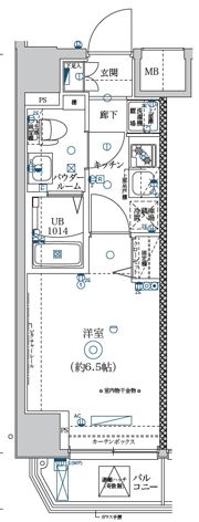 メディフィス横濱関内の間取り画像