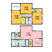 グレイス鯰田の間取り画像