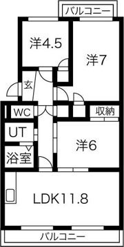 サンハイム竜禅寺の間取り画像
