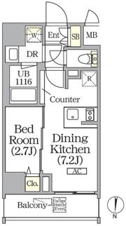 ボアビスタ上野御徒町の間取り画像