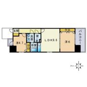 ラディウー大濠北の間取り画像