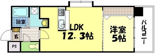 グラビスコート白島の間取り画像