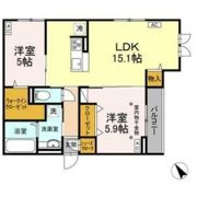CLASSEUM連坊Iの間取り画像