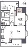 フリーディオ神楽坂の間取り画像