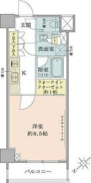 ザ・パークワンズ目黒不動前の間取り画像