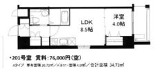 La CASA新北野の間取り画像