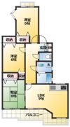 クリスタルパレス東船橋の間取り画像