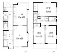 西竹之丸貸家の間取り画像