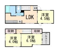 赤坂通8丁目貸家の間取り画像